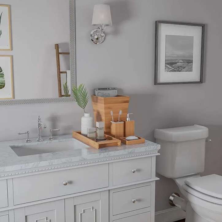 Ensemble de salle de bain 5 pièces bambou