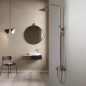 "Zagoria" : La colonne de douche en bronze antique pour une salle de bain chic