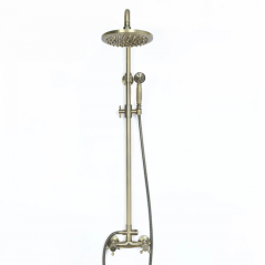 "Zagoria" : La colonne de douche en bronze antique pour une salle de bain chic