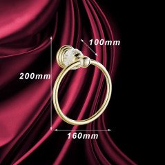 Porte-serviettes doré Vega – Élégance rétro et qualité en laiton