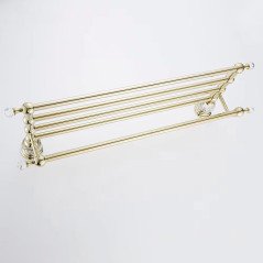 Rack porte-serviettes chromé Vega – Élégance rétro et gain de place