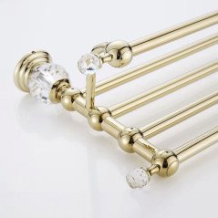 Rack porte-serviettes chromé Vega – Élégance rétro et gain de place