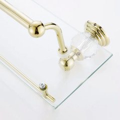 Étagère murale dorée VEGA – Design moderne et rangement optimisé