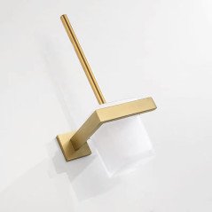 Porte-balayette doré Pétra – Élégance et hygiène en inox brossé