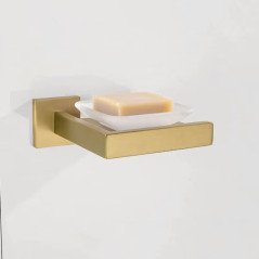 Porte-savon doré Pétra – Élégance et rangement mural raffiné