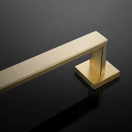 Barre porte serviette or brossé 60 cm, Pétra