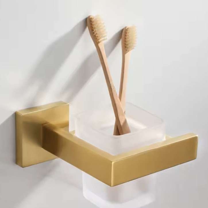 Porte verre or brossé, Pétra