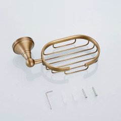 Porte-savon mural Héra – Élégance et finition bronze antique raffinée