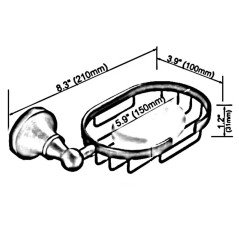 Porte-savon mural Héra – Élégance et finition bronze antique raffinée