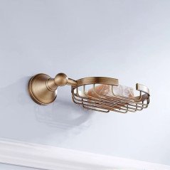 Porte-savon mural Héra – Élégance et finition bronze antique raffinée