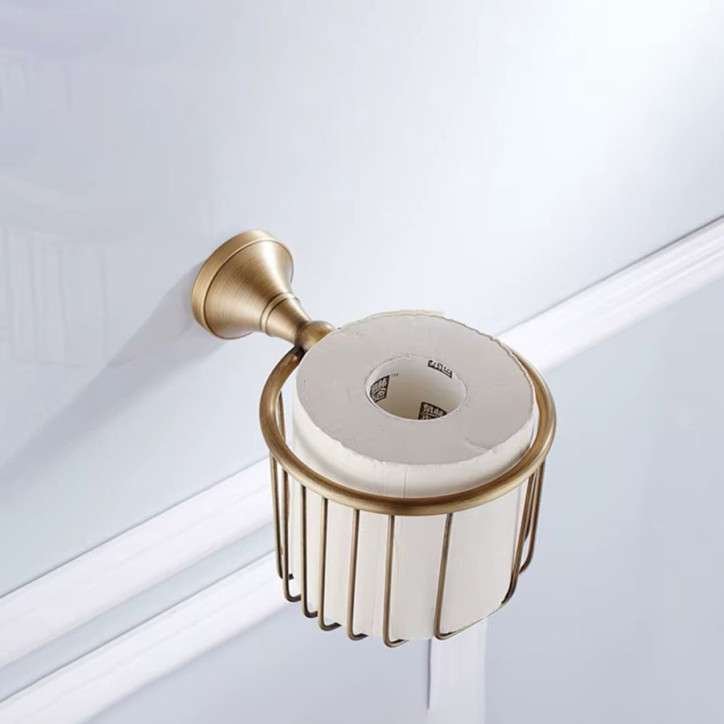 Panier porte rouleau mural antique, Héra