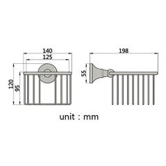 Porte-rouleau mural Héra – Élégance et rangement optimisé en bronze