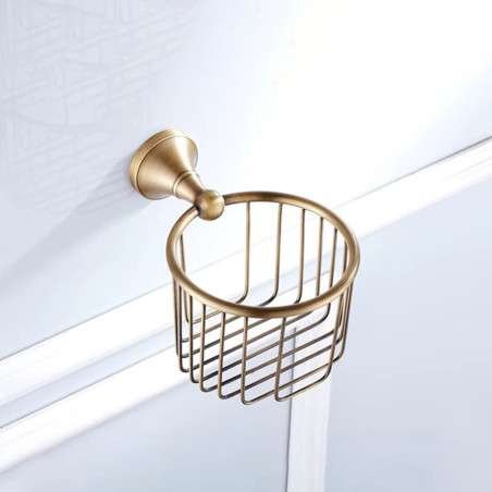 Panier porte rouleau mural antique, Héra