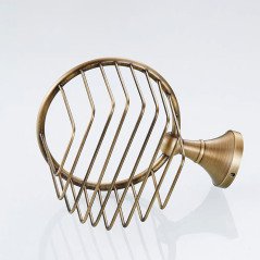 Porte-rouleau mural Héra – Élégance et rangement optimisé en bronze