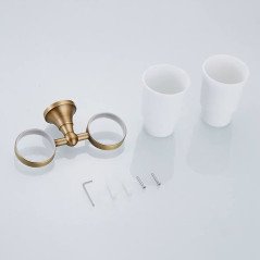 Porte-verre double mural Héra – Élégance et rangement optimisé