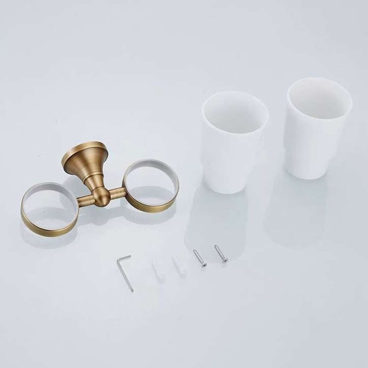 Porte verre double antique, Héra