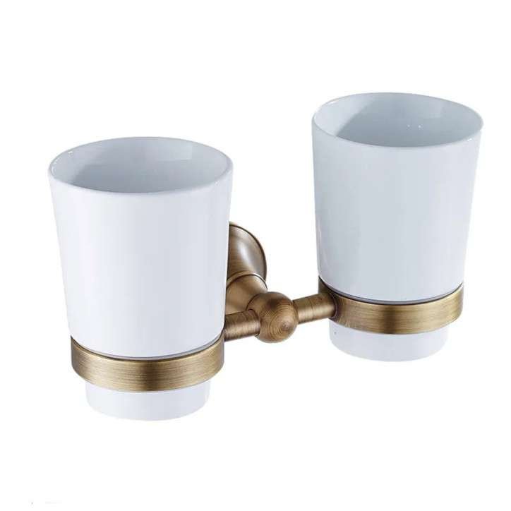 Porte verre double antique, Héra