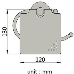 Porte-rouleau Héra – Élégance vintage et rangement mural optimisé