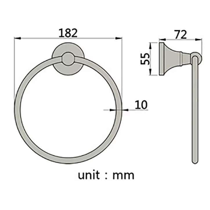 Porte serviette ring antique, Héra
