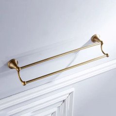 Double barre porte-serviettes Héra – Élégance et rangement mural optimisé