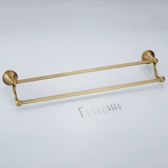 Double barre porte-serviettes Héra – Élégance et rangement mural optimisé