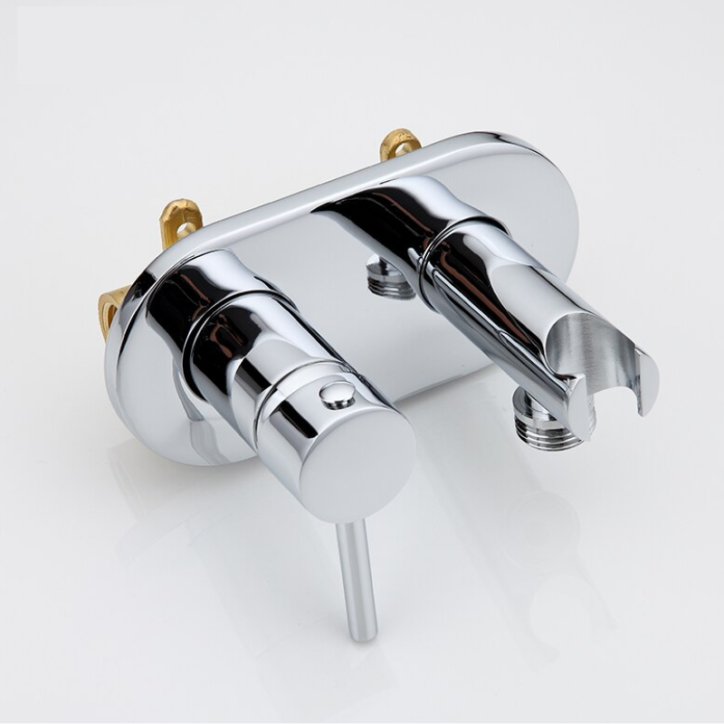 Douchette hygiénique eau chaude - eau froide, robinet de toilette chrome