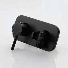 Mitigeur hygiénique toilette bidet eau chaude - eau froide , noir mat