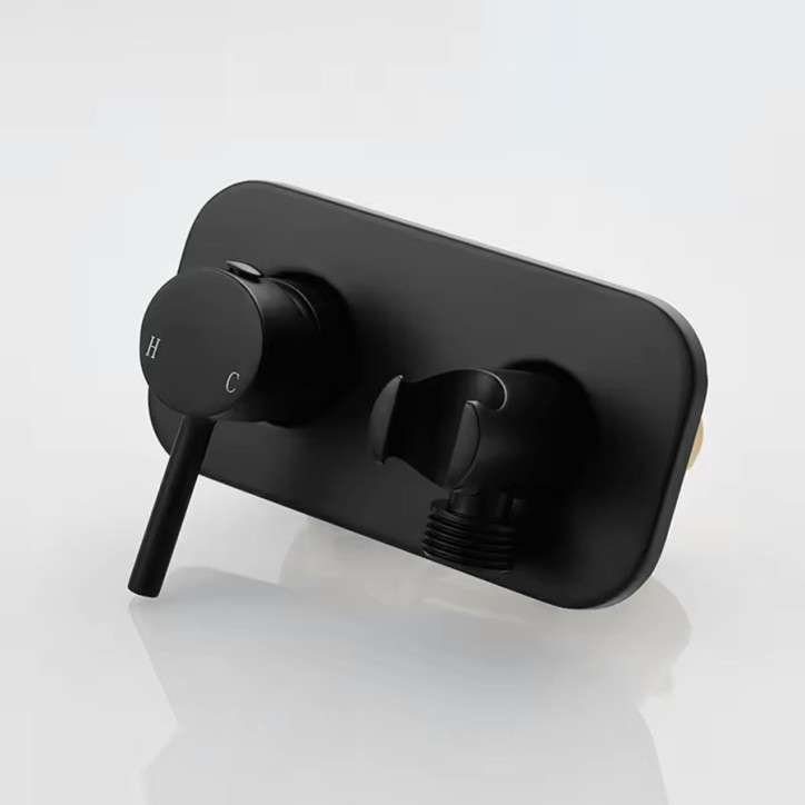 Mitigeur hygiénique toilette bidet eau chaude - eau froide , noir mat