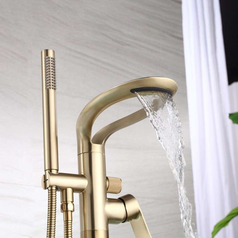 Robinet ilot de baignoire, doré brossé, Stim