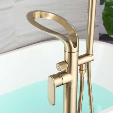 Robinet ilot de baignoire, doré brossé, Stim