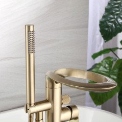 Robinet ilot de baignoire, doré brossé, Stim