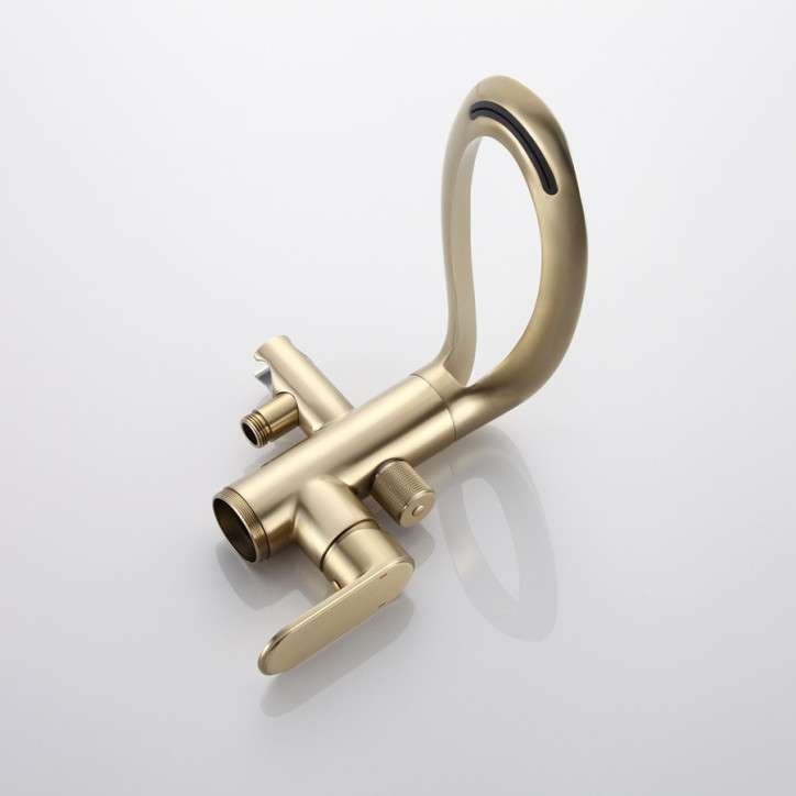 Robinet ilot de baignoire, doré brossé, Stim