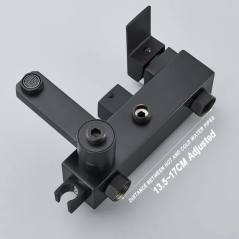 "Colonne Bain-Douche Noire Kapa : Élégance, Polyvalence et Confort Luxe"