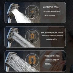 Colonne de douche LED noire Brako : design, confort et technologie innovante