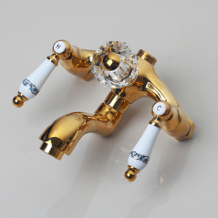 Colonne bain douche dorée style rétro, Vanussi