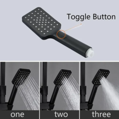 Colonne Bain-Douche Noire Ankara : Design Moderne & Confort Thermostatique