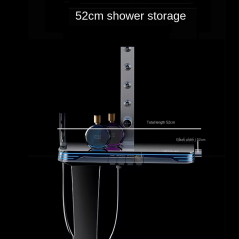 Tolexia : Colonne de Douche Digitale Gun Métal avec Jets Massants Luxe