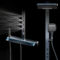 Tolexia : Colonne de Douche Digitale Gun Métal avec Jets Massants Luxe