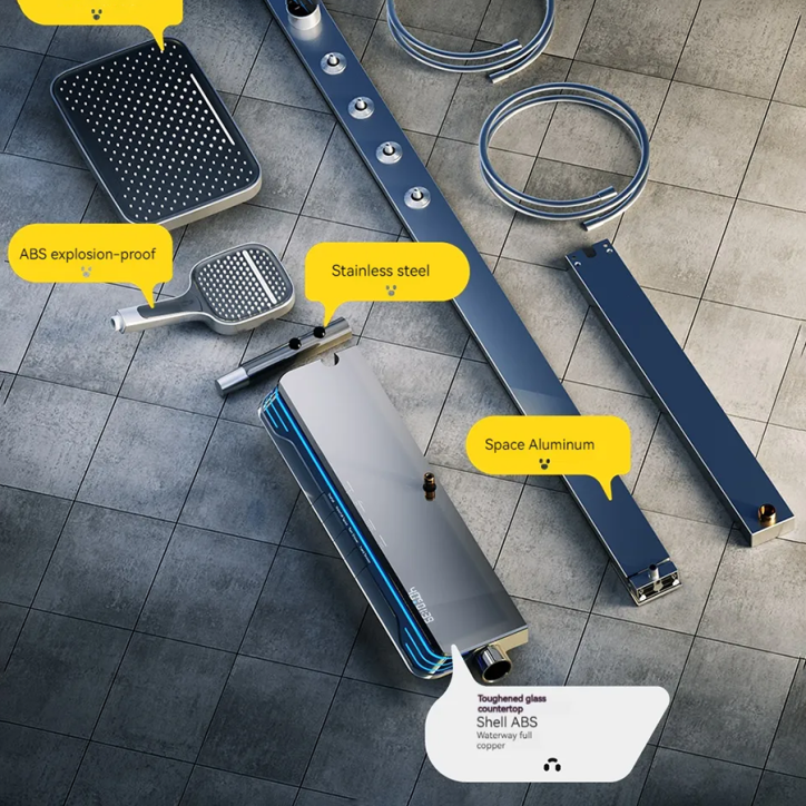 Colonne de douche led thermostatique, Tolexia