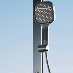 Tolexia : Colonne de Douche Digitale Gun Métal avec Jets Massants Luxe