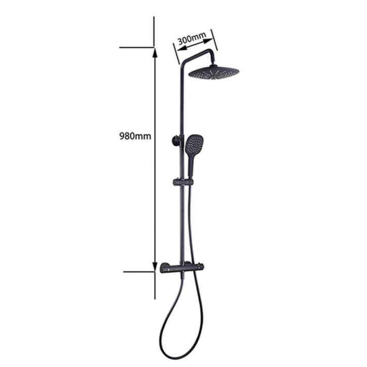 Colonne de douche thermostatique Bergame