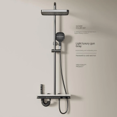 Zeusse : Colonne de Douche LED Écologique avec Cascade et Affichage Digital