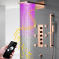 Ulis : Douche Connectée en Or Rose avec Jets Massants et Bluetooth