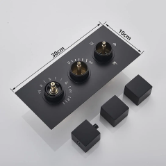 Douche Hanoi : Luxe Noir, Économie d'Eau et Confort Haut de Gamme