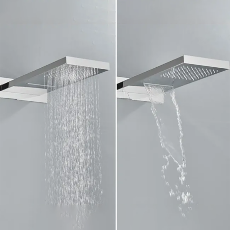 Composition de douche encastrer chrome, Jakarta