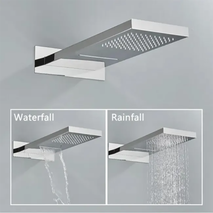 Composition de douche encastrer chrome, Jakarta