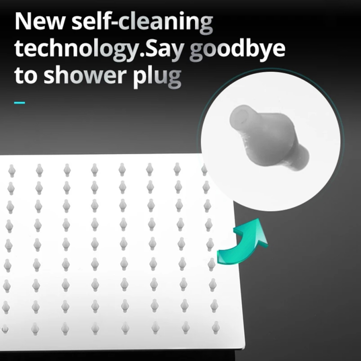 Composition de douche encastrée murale chrome, Pétro