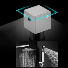 Douche Murale Pétro : Chrome Luxe, Économie d’Eau et Design Moderne