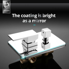 Douche Murale Pétro : Chrome Luxe, Économie d’Eau et Design Moderne