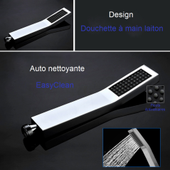 Douche LED Glascow : Luxe Chromé, Sécurité Thermostatique et Écologie